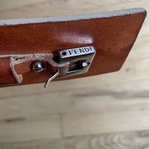 Fendi Tan Leather Belt 34/85
